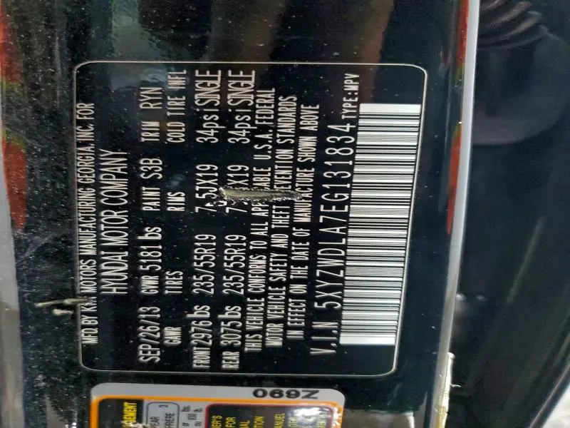 2014 HYUNDAI SANTA FE SPORT   