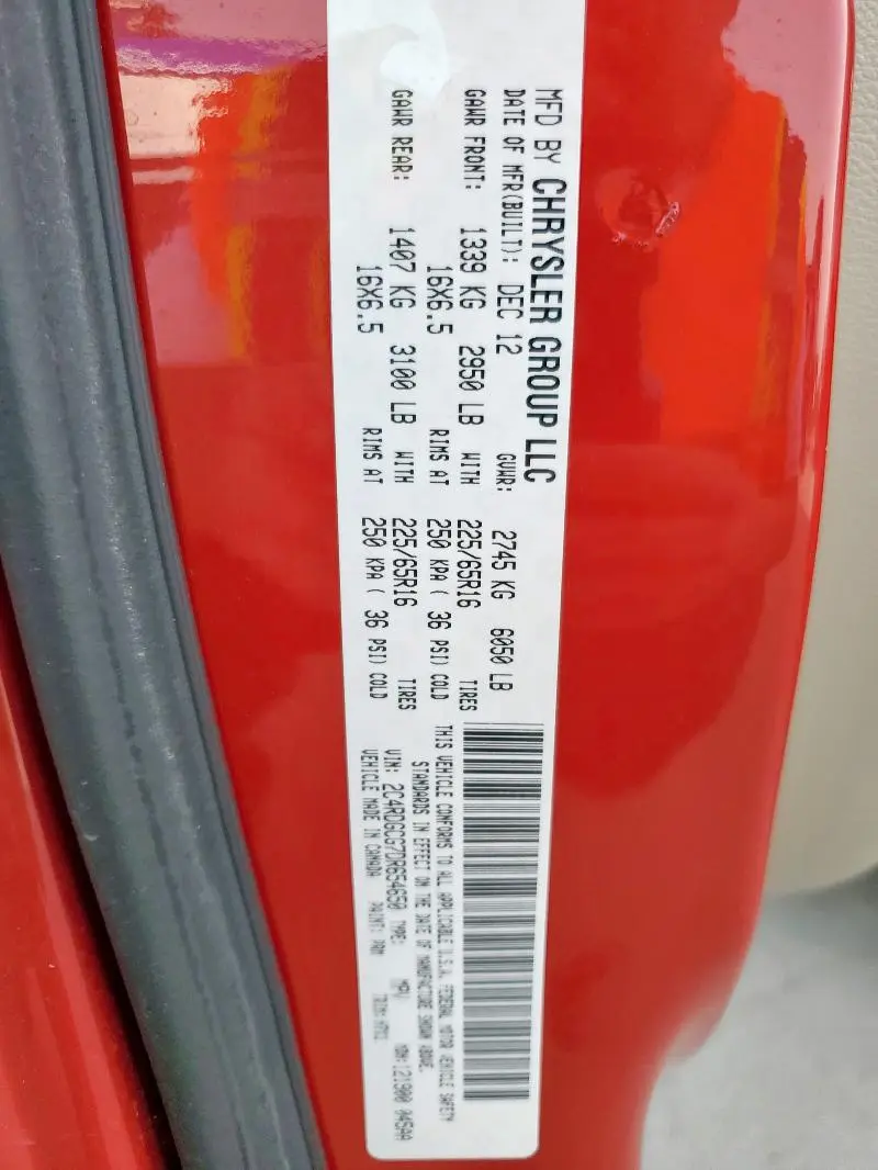2013 DODGE GRAND CARAVAN SXT  