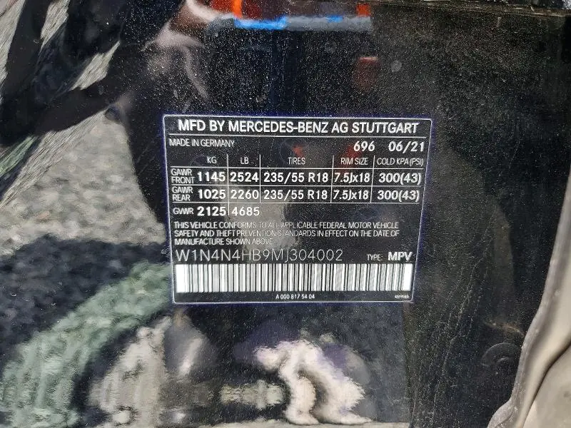 2021 MERCEDES-BENZ GLA 250 4MATIC  