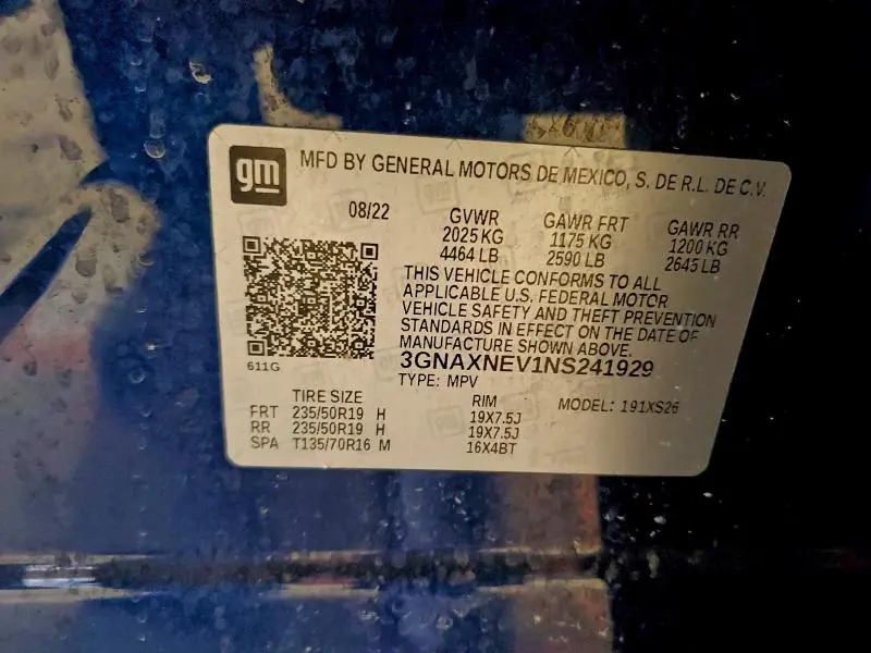 2022 CHEVROLET EQUINOX PREMIER  