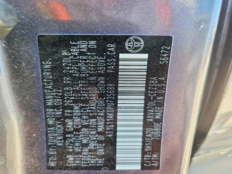 2023 TOYOTA CAMRY SE  