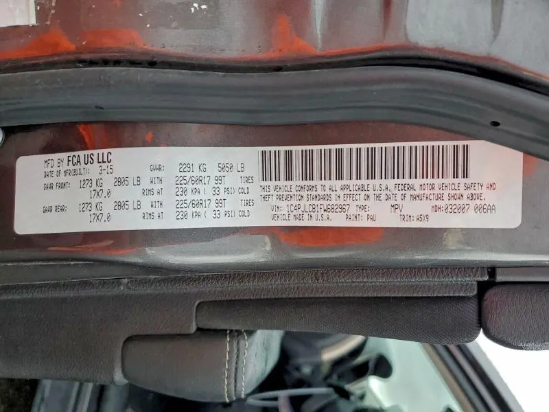 2015 JEEP CHEROKEE LATITUDE  