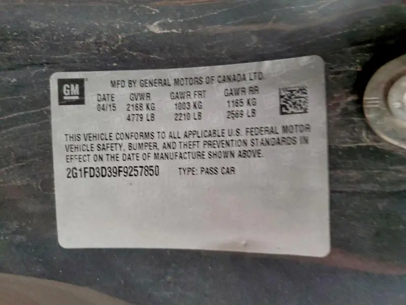 2015 CHEVROLET CAMARO LT  