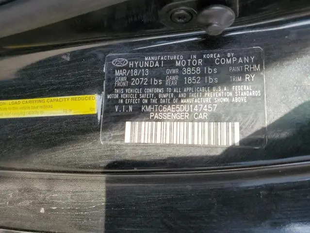 2013 HYUNDAI VELOSTER TURBO  