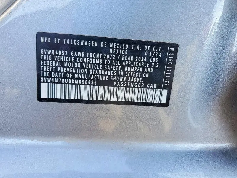 2024 VOLKSWAGEN JETTA S  