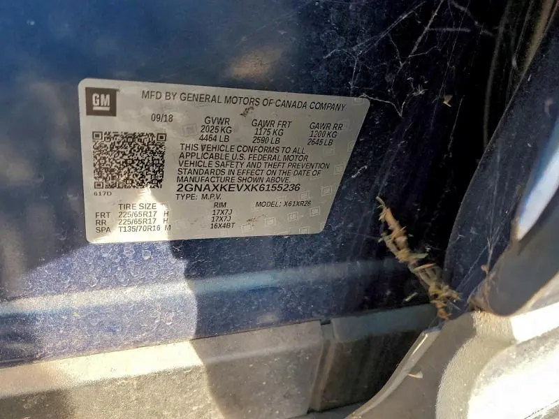 2019 CHEVROLET EQUINOX LT  