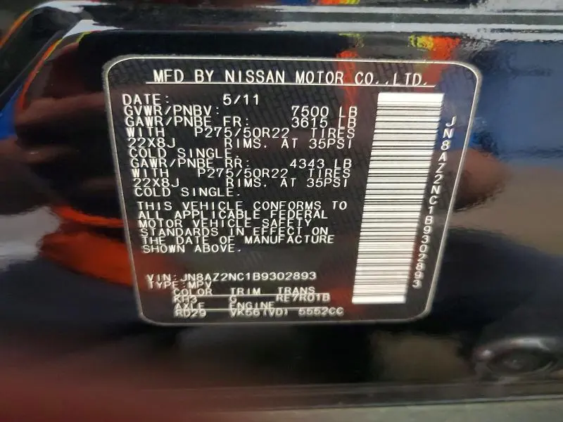 2011 INFINITI QX56 BASE  