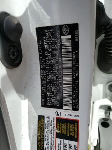 2016 TOYOTA CAMRY HYBRID  