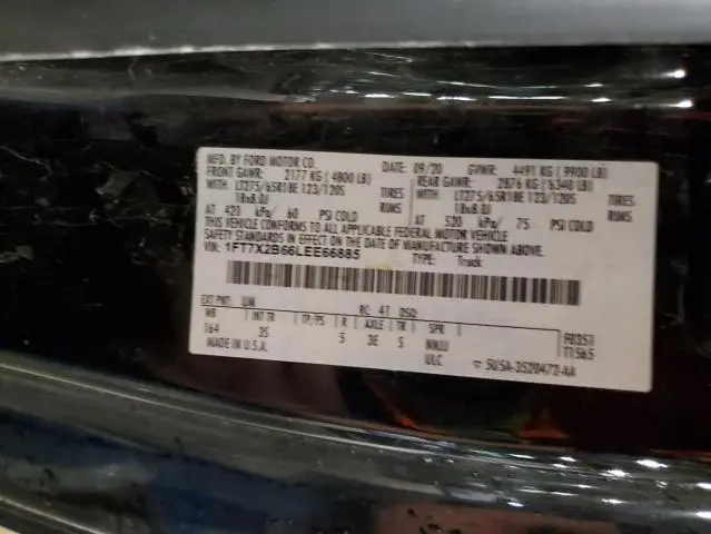 2020 FORD F250 SUPER DUTY  