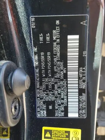 2016 TOYOTA HIGHLANDER LIMITED  