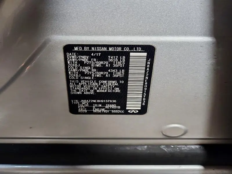 2017 INFINITI QX80 BASE  
