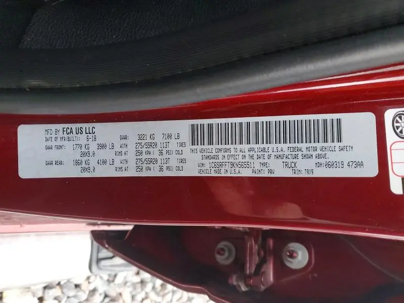 2019 RAM 1500 BIG HORN  