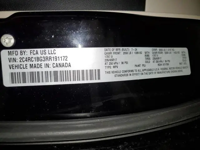 2024 CHRYSLER PACIFICA TOURING L  