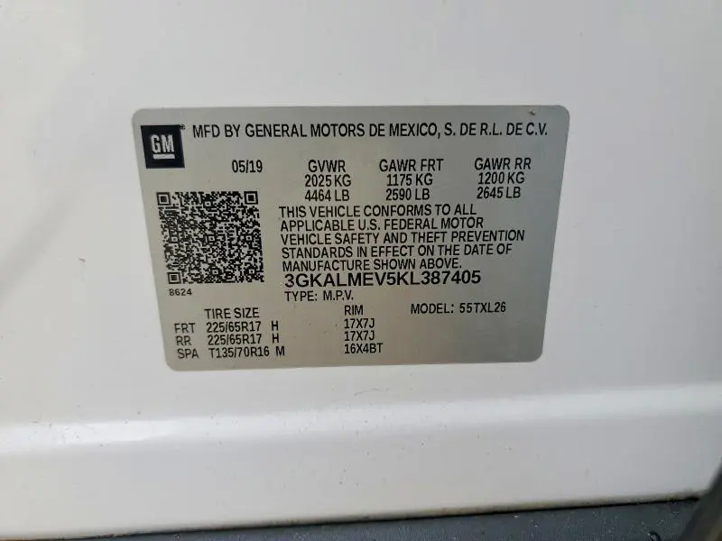 2019 GMC TERRAIN SLE  
