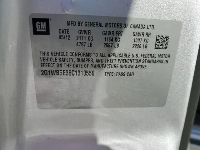 2012 CHEVROLET IMPALA LT  