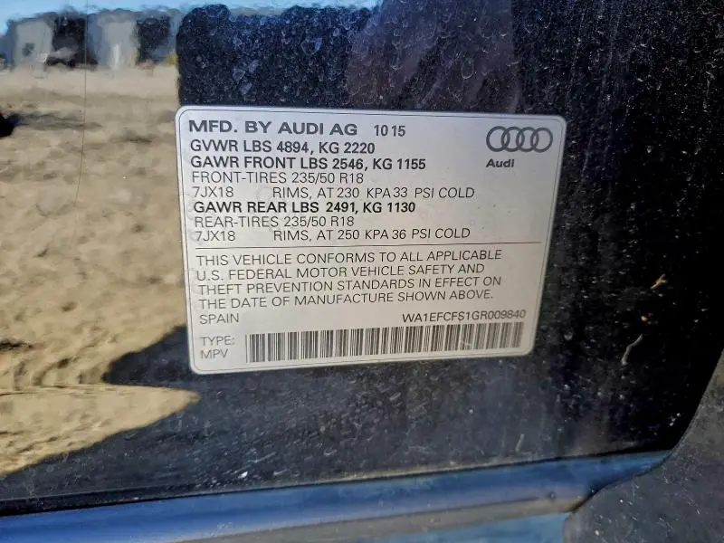 2016 AUDI Q3 PREMIUM PLUS  