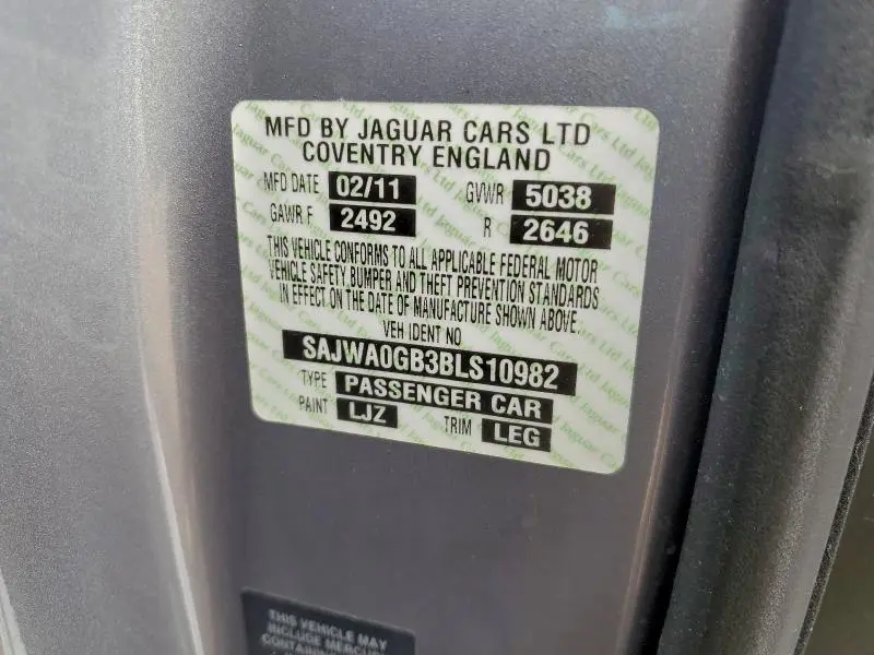 2011 JAGUAR XF PREMIUM  
