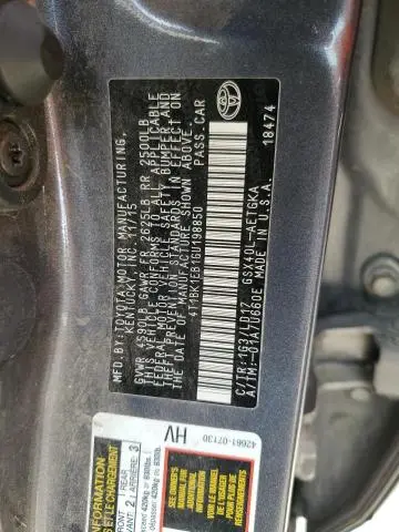 2016 TOYOTA AVALON XLE  