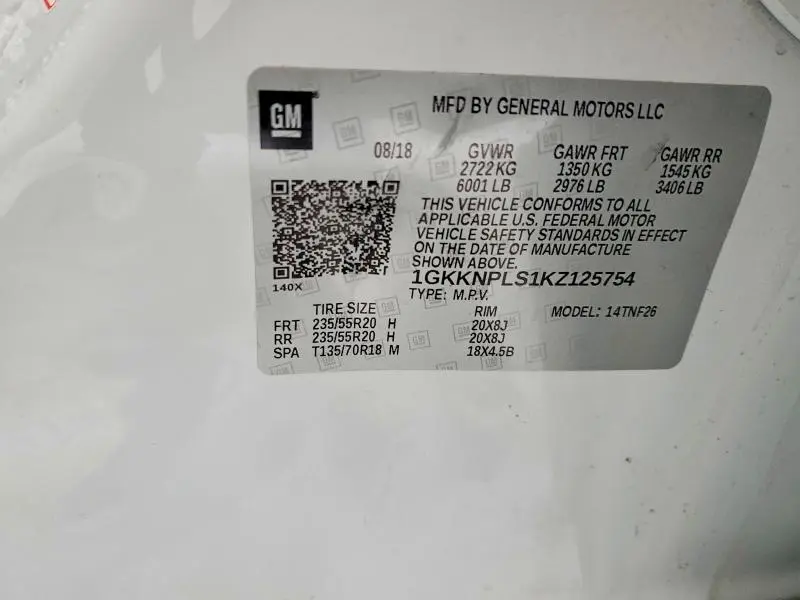 2019 GMC ACADIA DENALI  