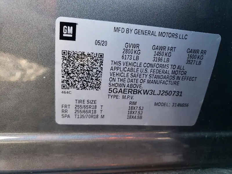 2020 BUICK ENCLAVE ESSENCE  