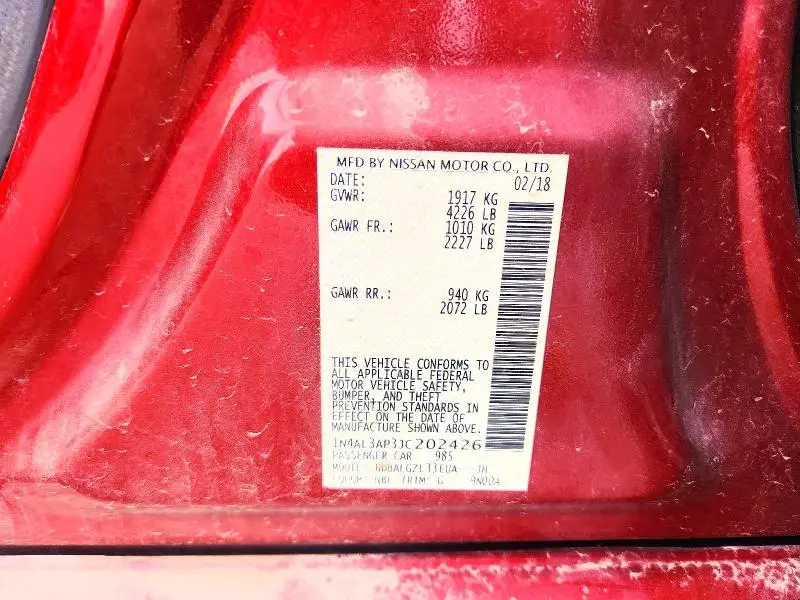 2018 NISSAN ALTIMA 2.5 S  