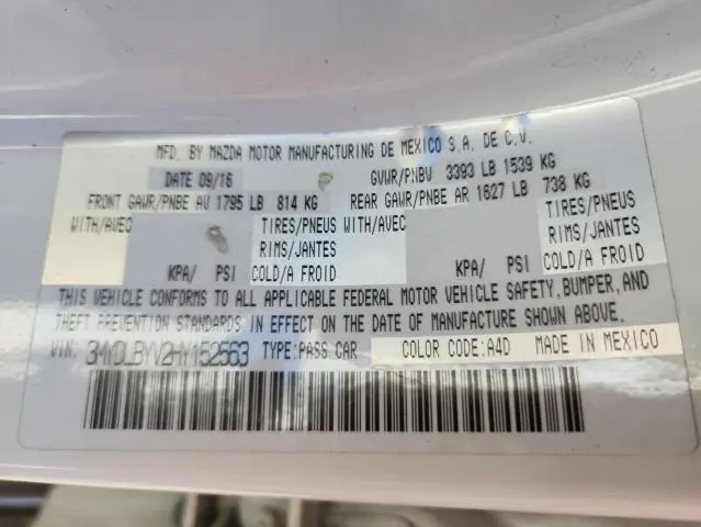 2017 TOYOTA YARIS IA   