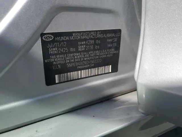 2013 HYUNDAI SONATA GLS