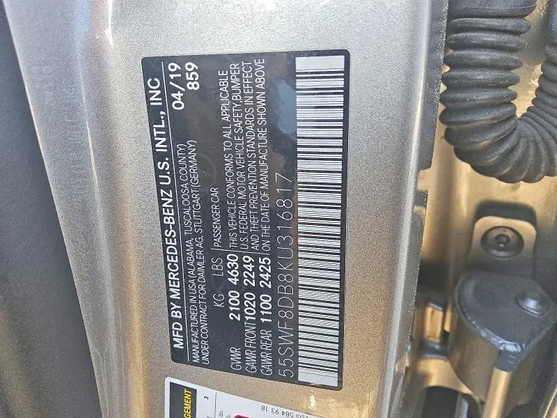 2019 MERCEDES-BENZ C 300  