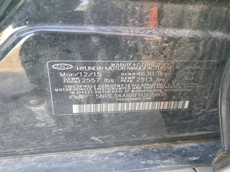 2015 HYUNDAI SONATA SPORT  