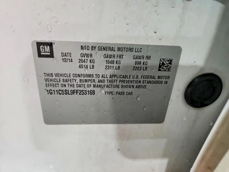 2015 CHEVROLET MALIBU 1LT  