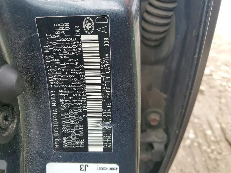 2010 TOYOTA COROLLA S  