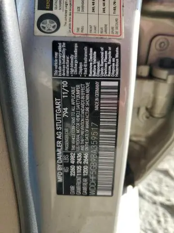 2011 MERCEDES-BENZ E 350  