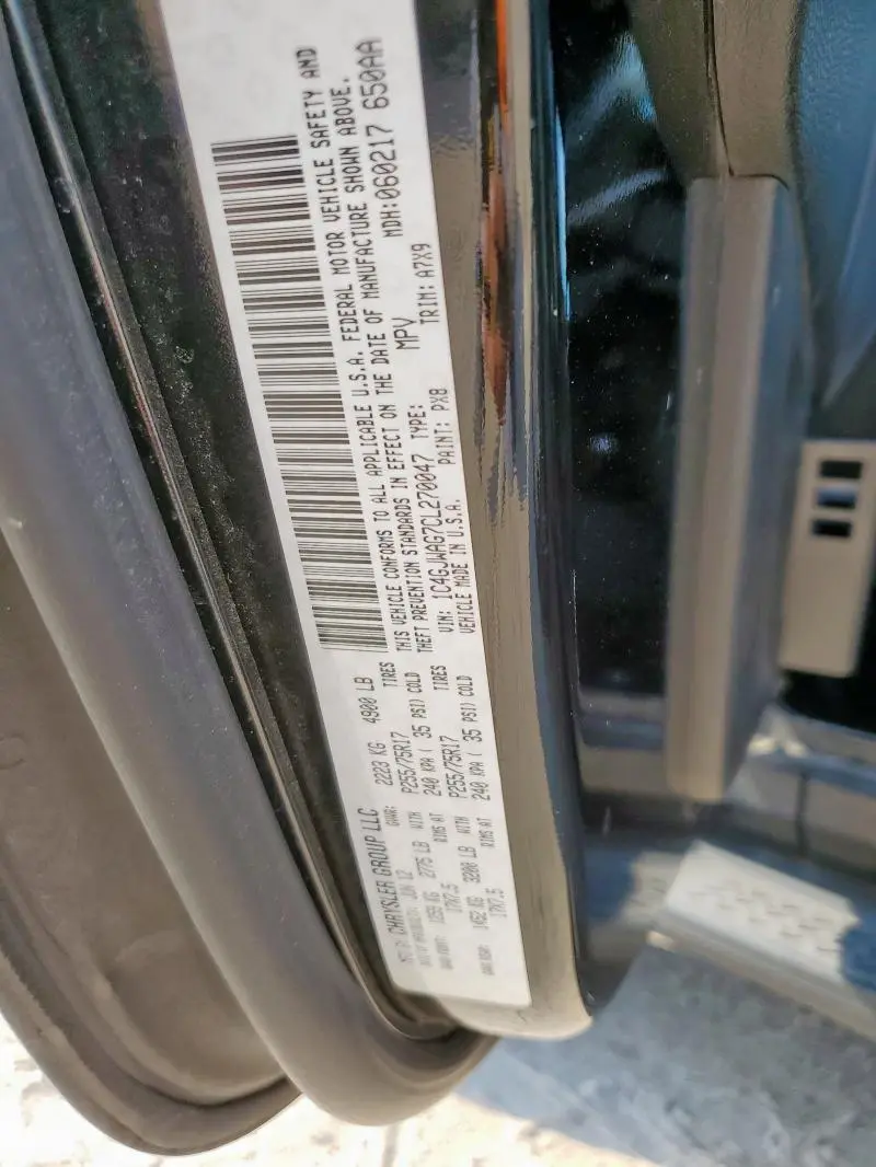 2012 JEEP WRANGLER SPORT  