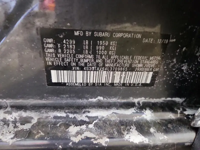 2020 SUBARU IMPREZA PREMIUM  