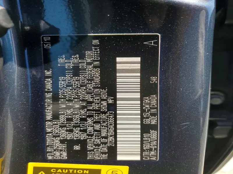 2010 LEXUS RX 350  