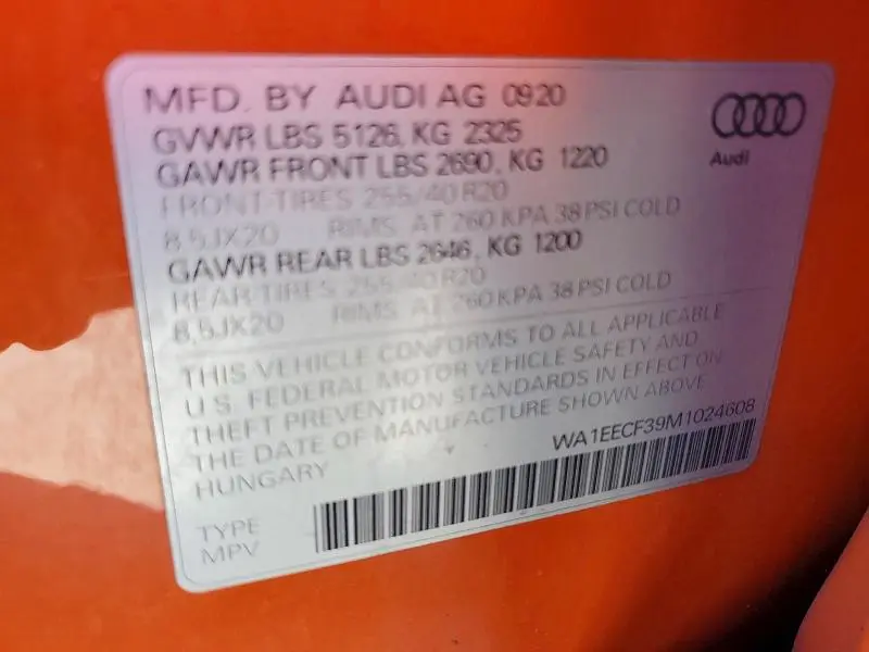 2021 AUDI Q3 PREMIUM PLUS S LINE 45  