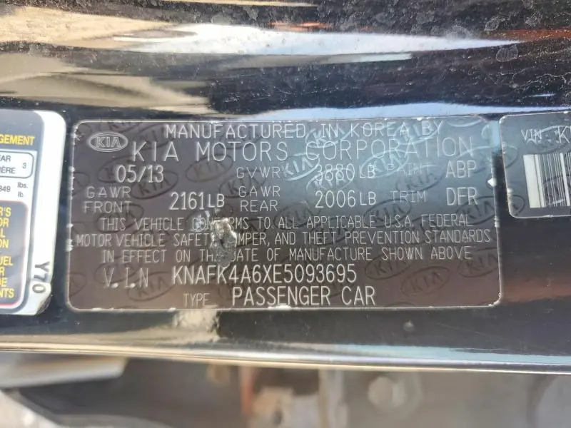 2014 KIA FORTE LX  