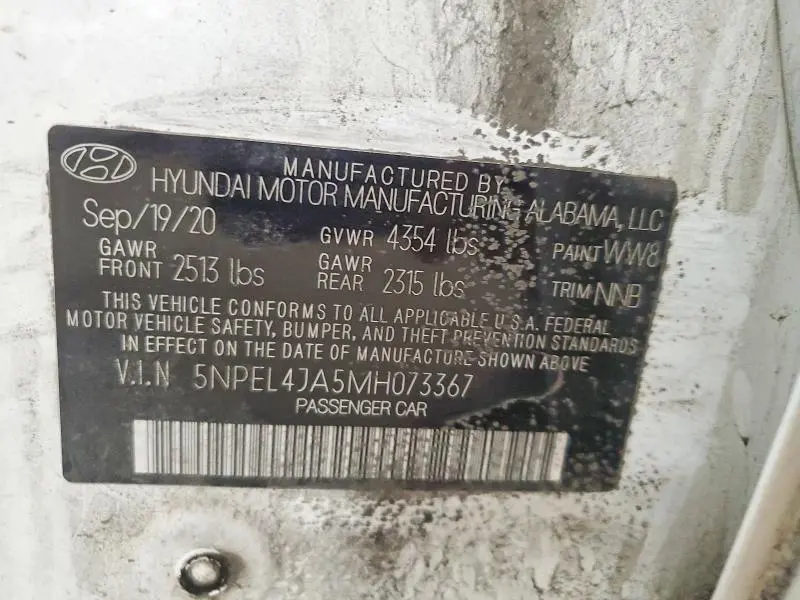 2021 HYUNDAI SONATA SEL  