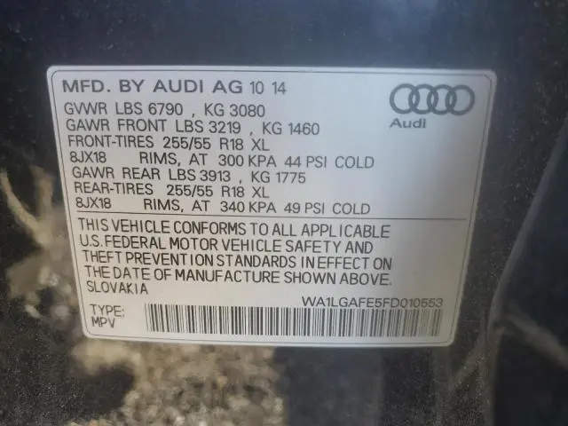 2015 AUDI Q7 PREMIUM PLUS  