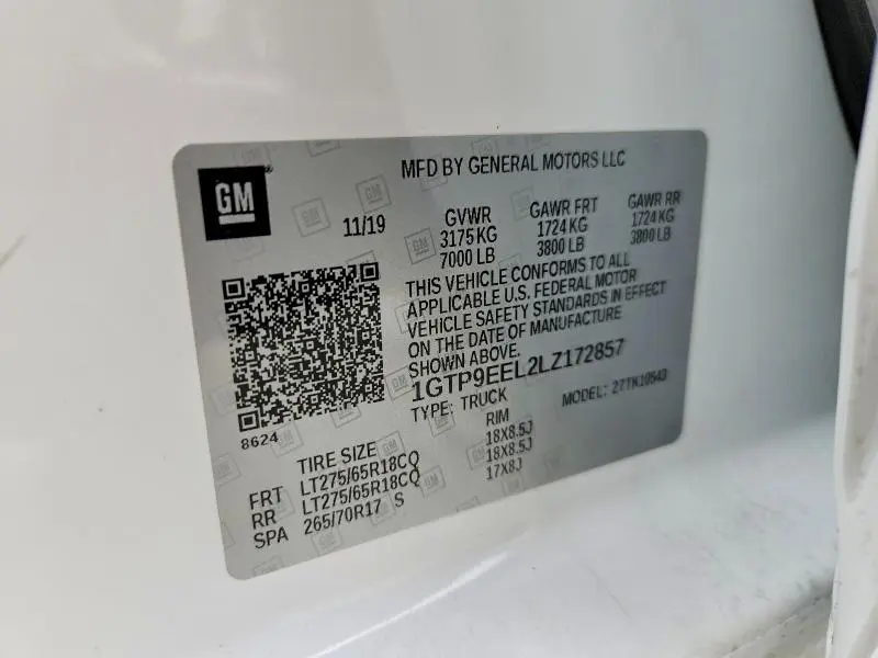2020 GMC SIERRA K1500 AT4  