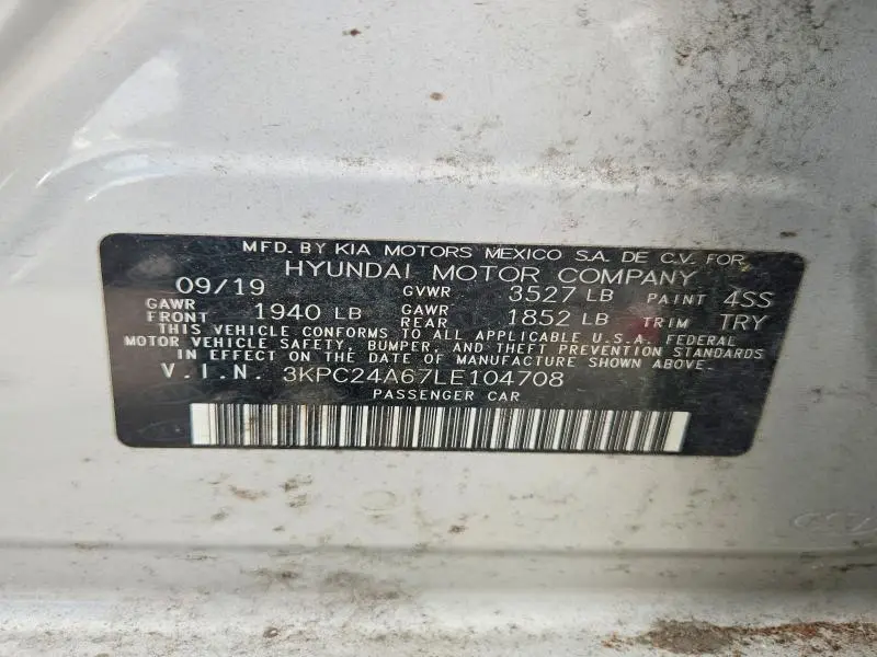 2020 HYUNDAI ACCENT SE  