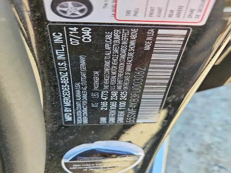 2015 MERCEDES-BENZ C 300 4MATIC  