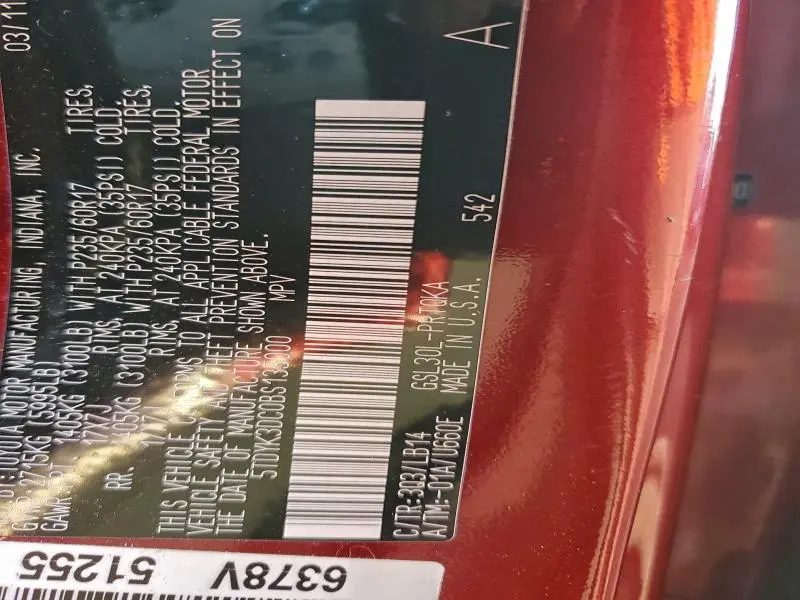 2011 TOYOTA SIENNA XLE  