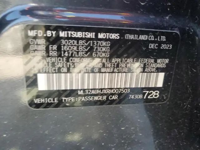 2024 MITSUBISHI MIRAGE ES  