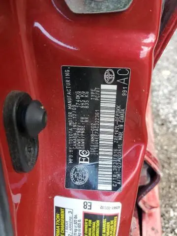 2010 TOYOTA COROLLA BASE  