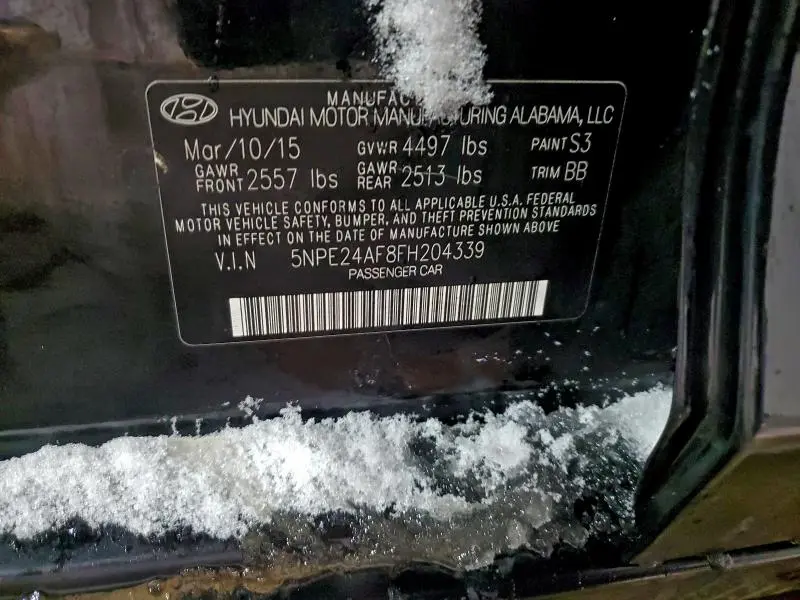 2015 HYUNDAI SONATA SE  