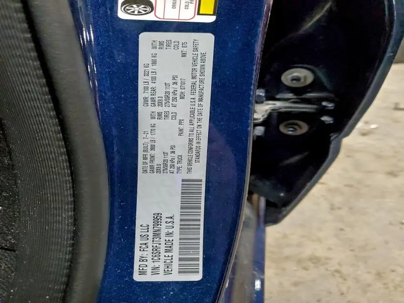 2021 RAM 1500 LARAMIE  