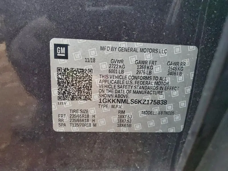 2019 GMC ACADIA SLT-1  