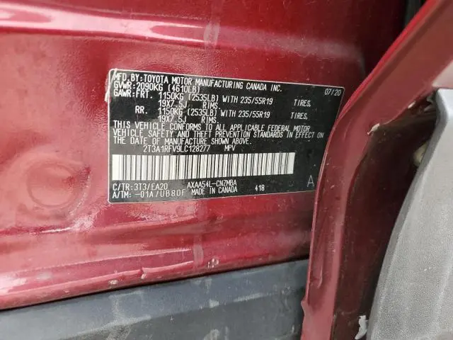 2020 TOYOTA RAV4 XLE PREMIUM  