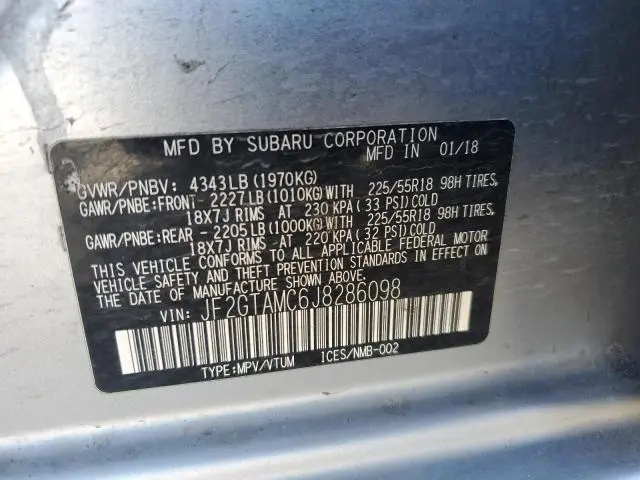 2018 SUBARU CROSSTREK LIMITED